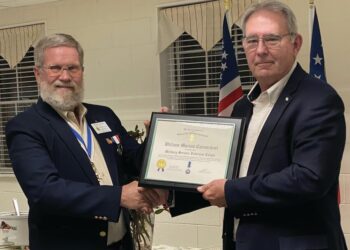 Colby Smith accepts Distinguished Medal Award honoring his father