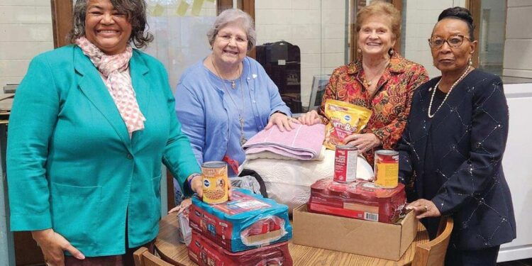 EREA members collect items for the Animal Shelter