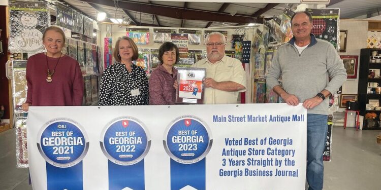 Main Street Market Antique Mall receives “Best of Georgia” for three consecutive years