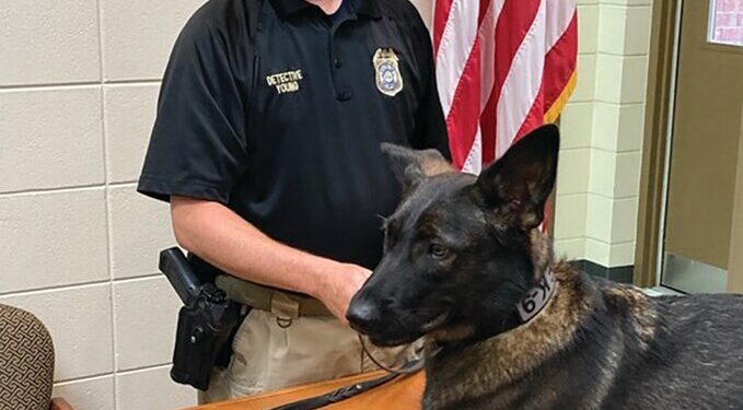 Det. Young and K-9 Maya achieve certification