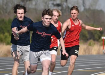 David Emanuel competes in inaugural Edmund Burke track meet