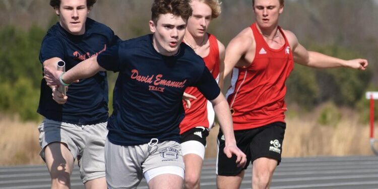 David Emanuel competes in inaugural Edmund Burke track meet