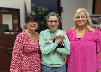 Deaf and blind Piglet visits STC’s Early Childhood Program