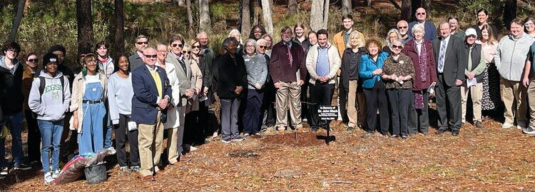 Tree dedication in memory of Dr. John Black