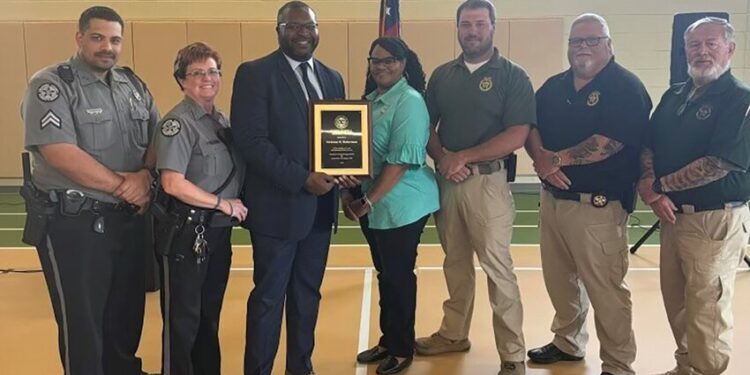 Chief Deputy Robertson presented prestigious ‘Bobby Powell Award’