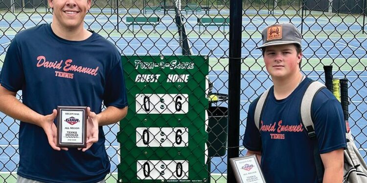 Eagles play in 6AA Region Tennis tournament