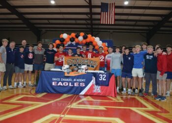 Senior Eagle Billy Martin signs with the Mercer University Bears Football Team