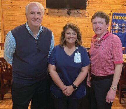 Harrison speaks to Exchange Club