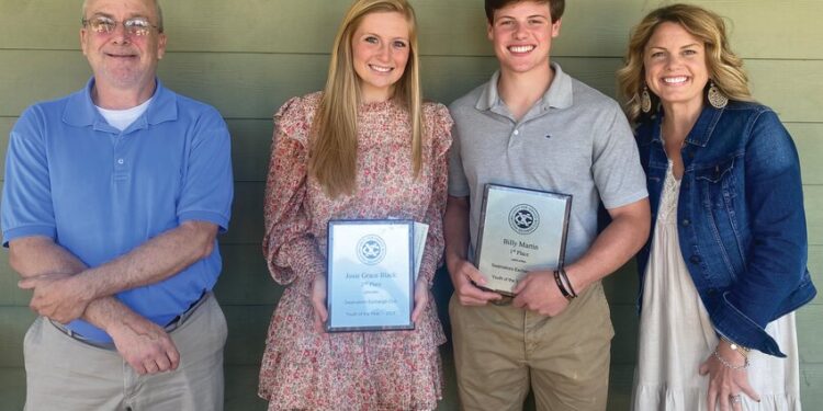 Senior Eagles Martin and Black chosen as Exchange Club Youth of the Year Winners
