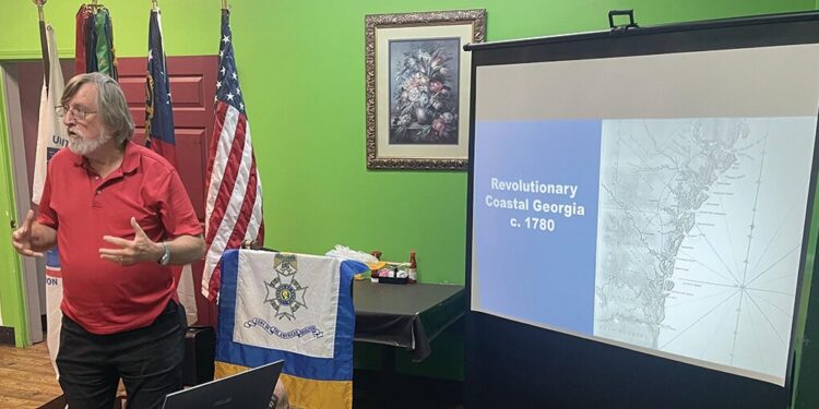 Derden speaks to Four Rivers Patriots