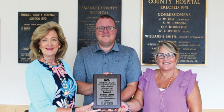 Emanuel Medical Center receives Platinum Safety Award