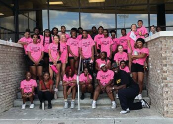 SHS Basketball Cheerleaders, Lady Tigers Basketball and Flag Football participate in Tiger Challenge