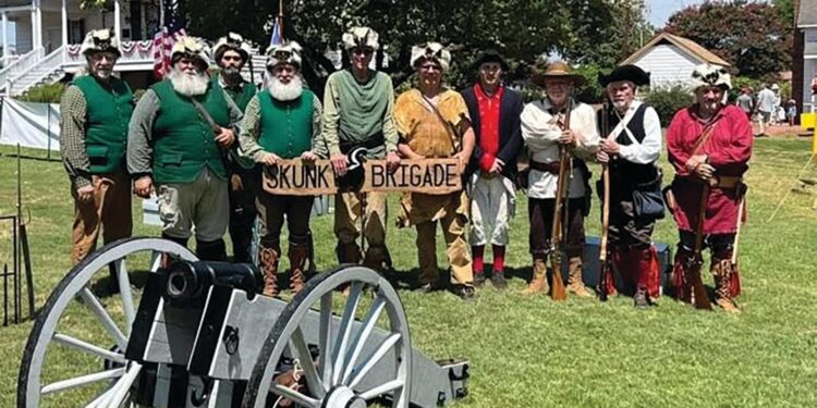 Skunk Brigade attends Meadow Gardens event
