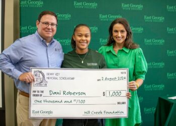 Denny Key Memorial Scholarships presented to East Georgia State College Leadership Participants