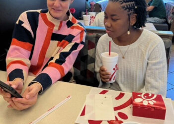 Jill Walton coaches Robby Roberts Scholarship recipient Makayla Hall