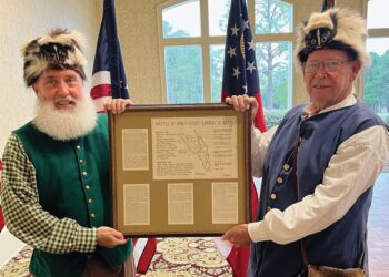 Thompsons donate portrait to Brier Creek Chapter