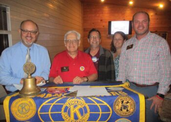 Dr. Schecter speaks to Kiwanis