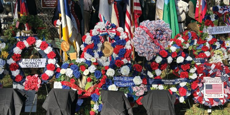 Brier Creek Artillery attends four Patriot Grave Marking event