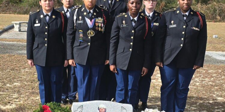 ECI JROTC honors fallen heroes in Wreaths Across America ceremony