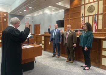 Officials sworn in for four-year term