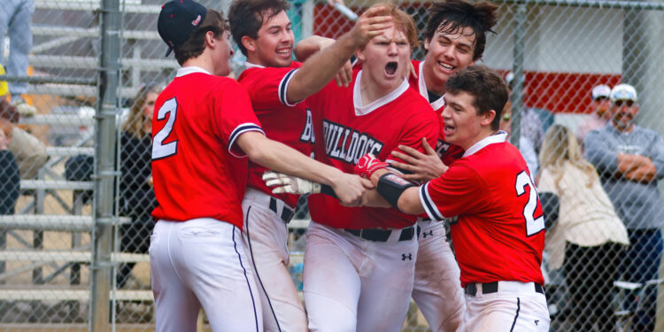 Just a friendly afternoon of baseball between friends