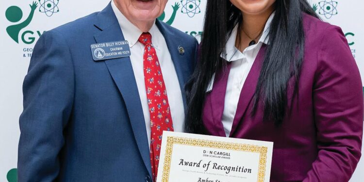 Street honored as a Don Cargill STEM Scholar at the Georgia State Capitol