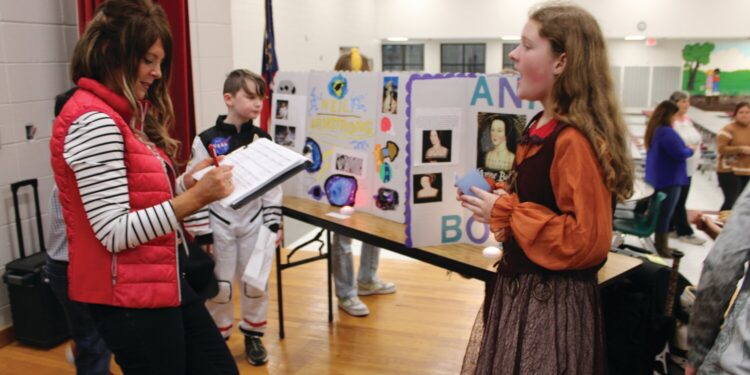 TCE Outlook students bring history to life at Annual Wax Museum