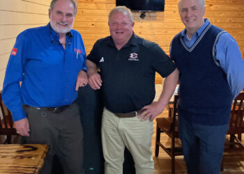 Coach Harper updates Exchange Club on ECI football program