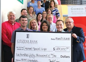 Citizens Bank of Swainsboro makes Georgia HEART contribution to Emanuel Medical Center