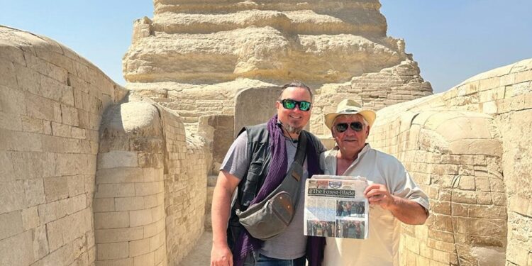 The Forest-Blade travels to Egypt in between the paws of Sphinx