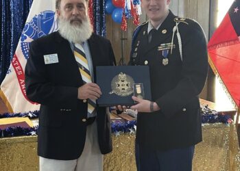 Cooper receives Sons of the American Revolution JROTC Award