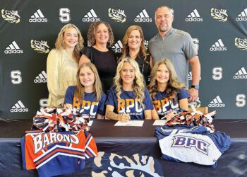 Three Swainsboro Cheerleaders sign with Brewton-Parker College