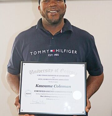 District 1 Commissioner recognized for Academic Achievement in Lifelong Learning Academy