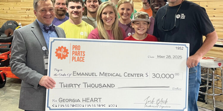 Pro Parts Place reaffirms commitment to the community with $30,000 gift to Emanuel Medical Center