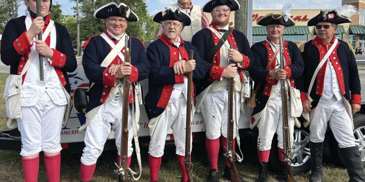 SAR members march in the Pine Tree Festival