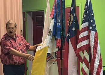 Brown speaks to Four Rivers Patriots