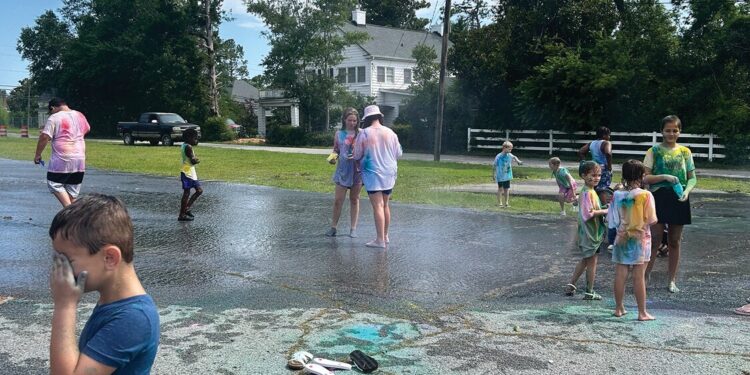 Franklin Memorial Library holds SRP Color Party