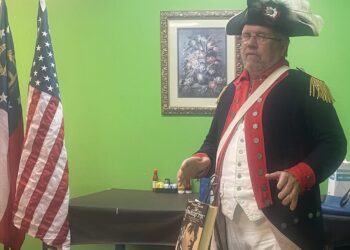 Burke speaks to Four Rivers Patriots