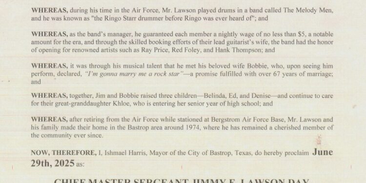 What an honor: CMS Jimmy E. Lawson