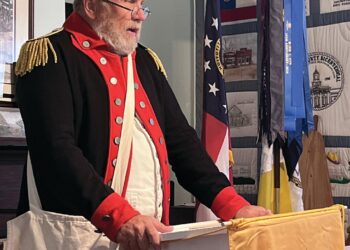 Burke speaks to Little Rivers Chapter