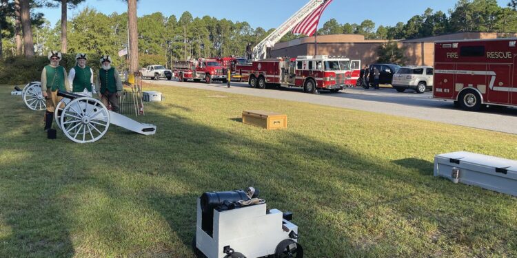 Brier Creek Artillery fires at EGSC 9/11 event