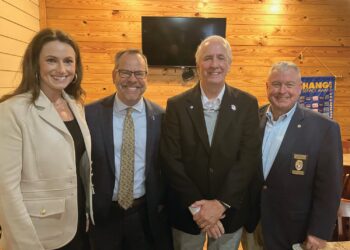 President Marrero speaks to Exchange Club