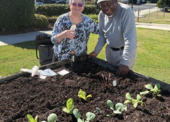 Seedling Garden Club helps plant vegetable garden at Emanuel Medical Nursing Home