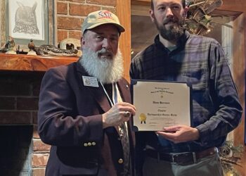 Bazemore receives award at the Brier Creek Chapter