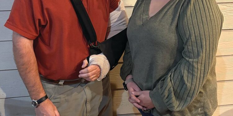 Dr. Lawrence speaks to Rotary Club