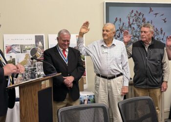 Tankersley installs Fall Line Chapter officers