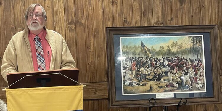 Derden speaks to Brier Creek Chapter