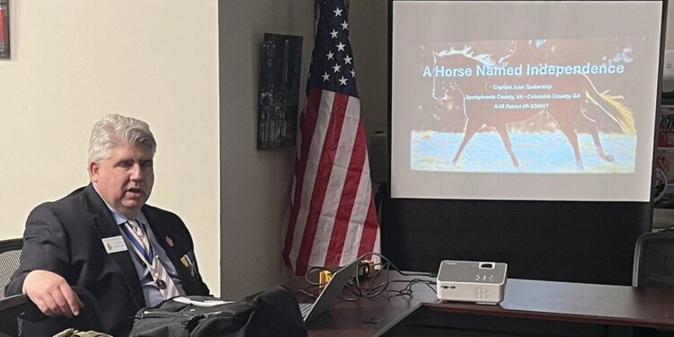 Tankersley speaks to Fall Line Chapter