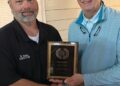 Drake presented President’s Award at Exchange meeting