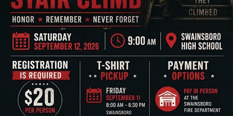 9/11 Memorial Stair Climb event to be held